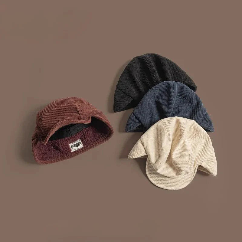 FROSTLINE CORDUROY EARFLAP CAP