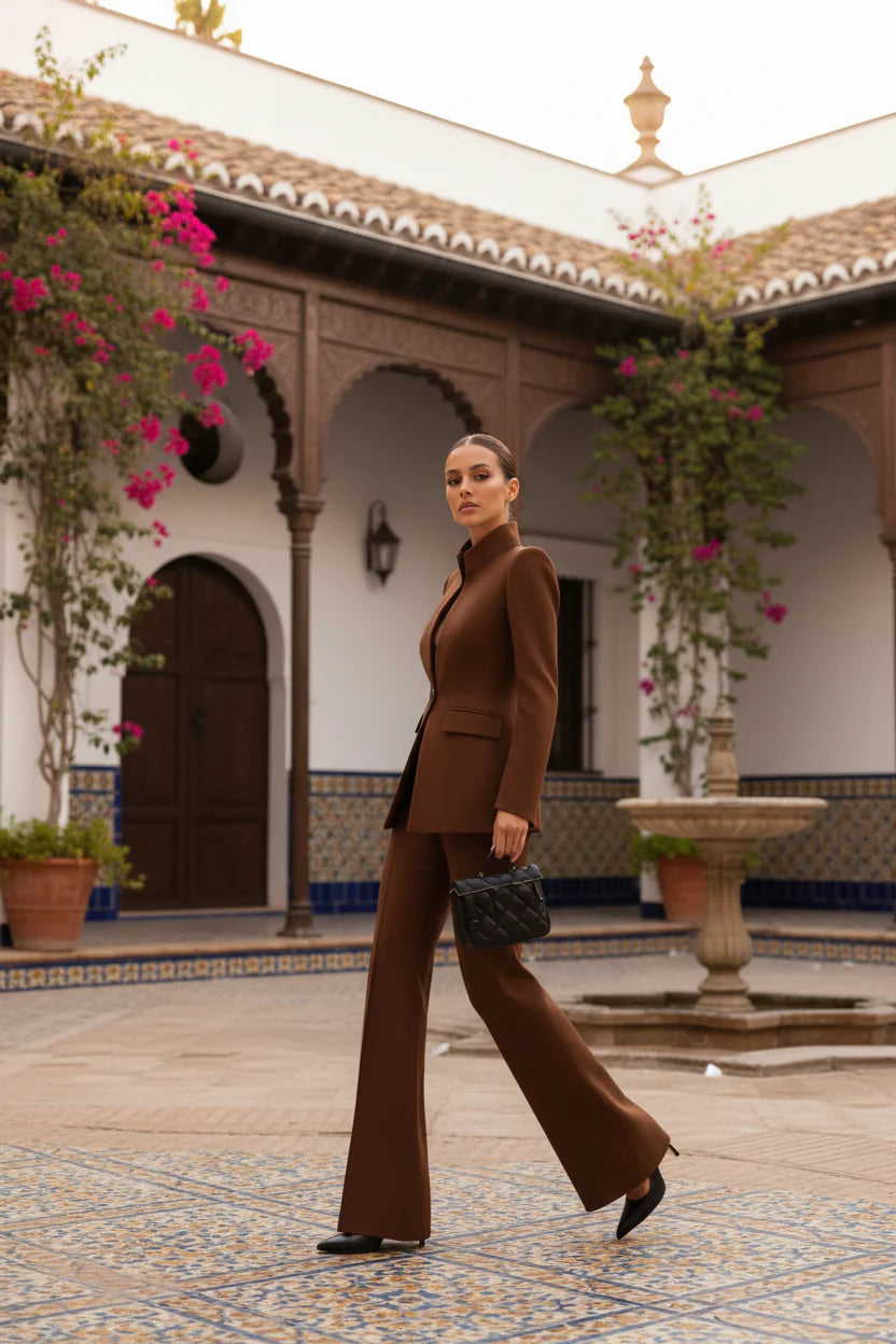 GIA | Conjunto blazer y pantalón palazzo