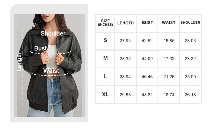 Chaqueta Biker NOLEA Oversize de Ante Sintético