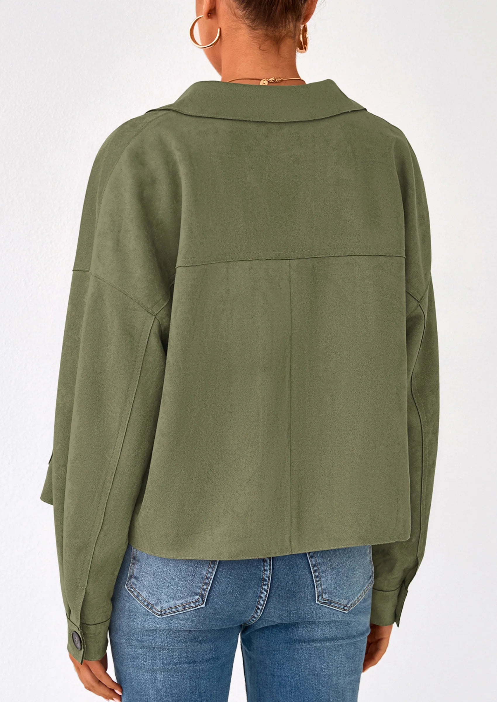 Chaqueta Cropped NOLEA de Ante Sintético