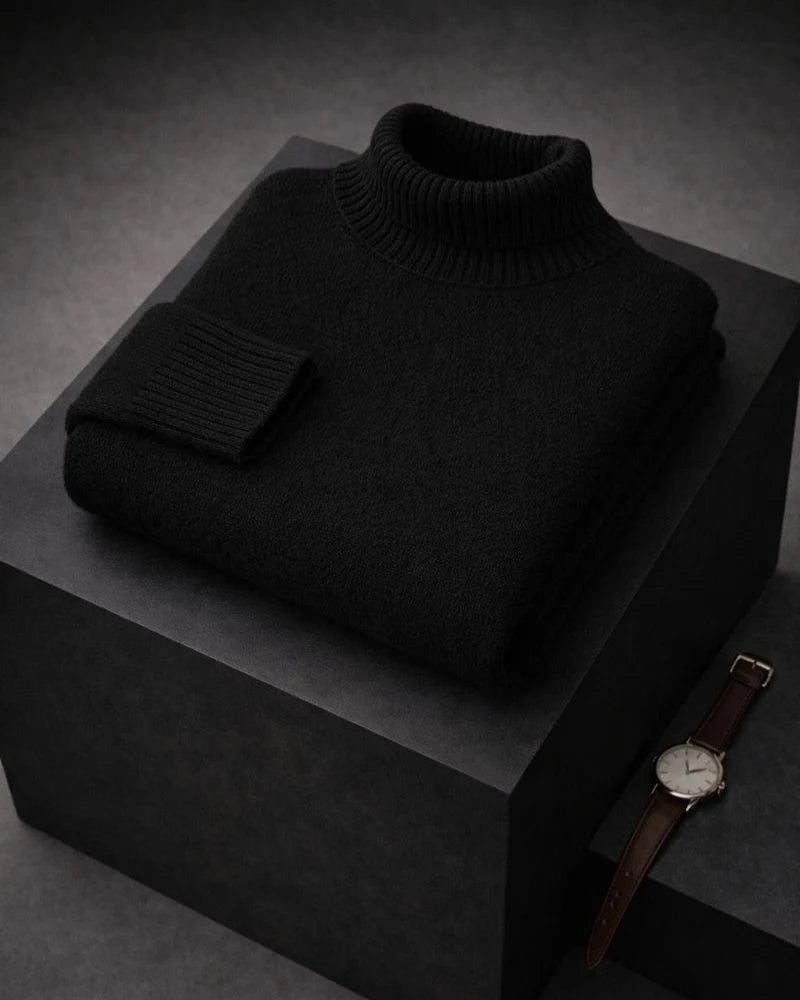 Suéter cuello alto suave