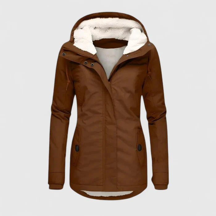 NOLEA – Chaqueta de Invierno Impermeable con Capucha