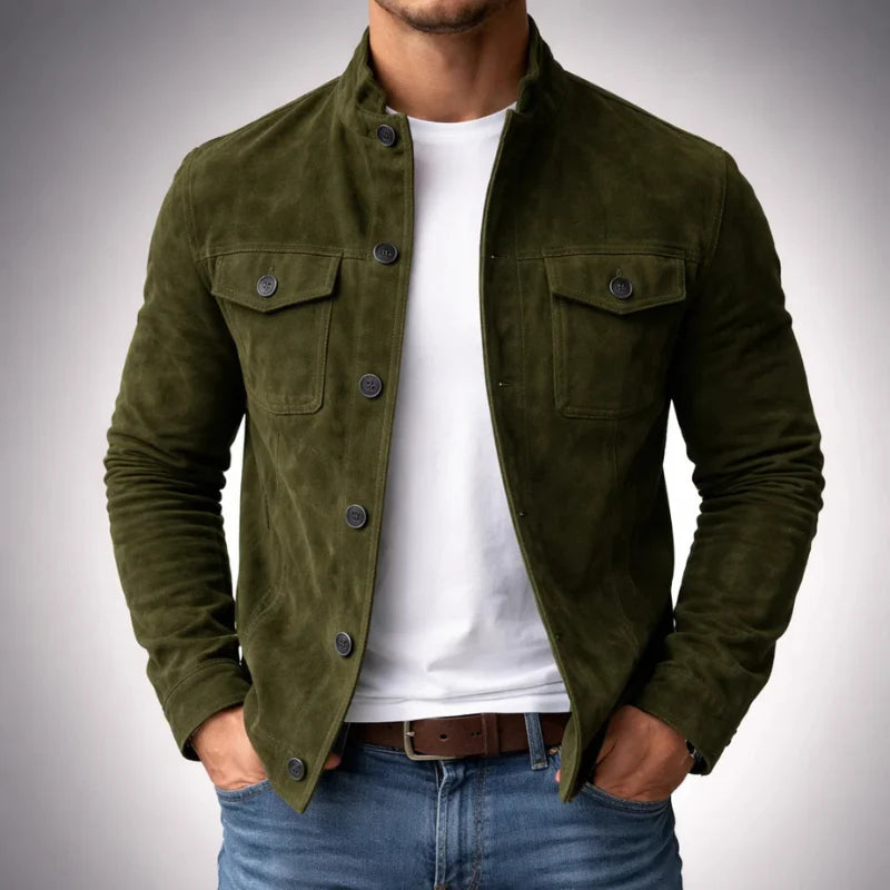 MÓNACO | Chaqueta suede de diseño elegante