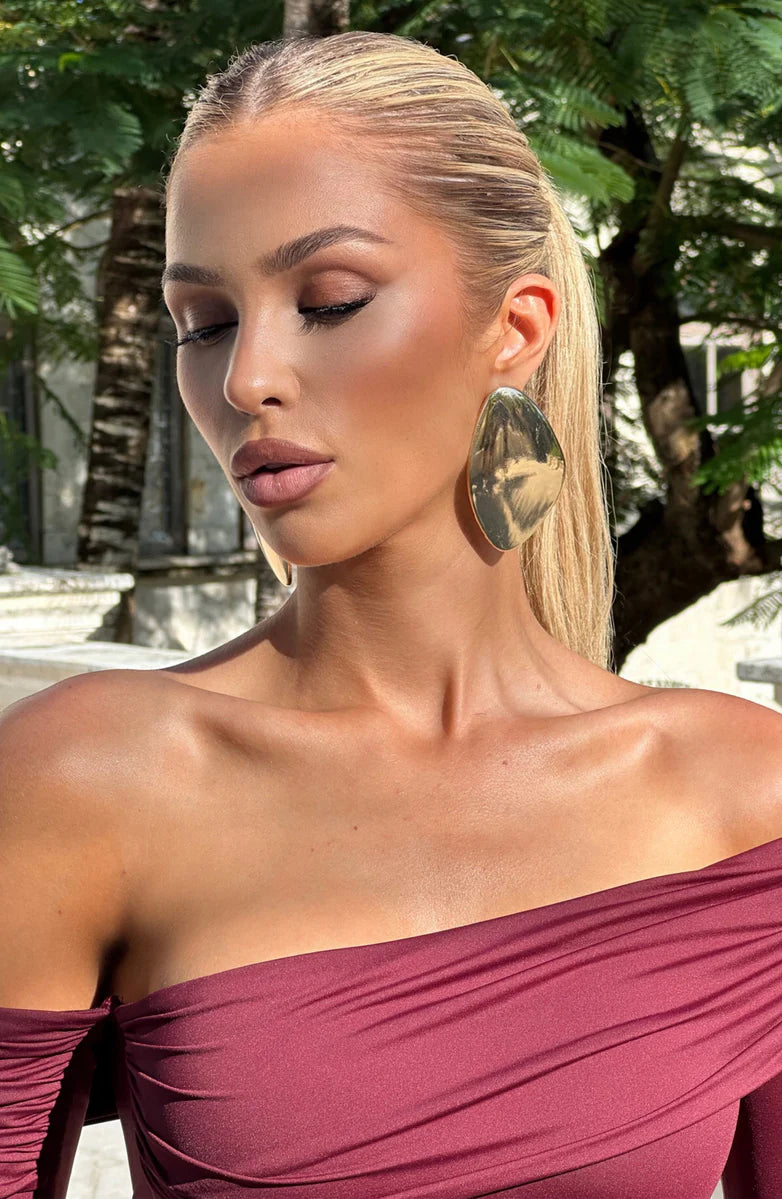 YUKI | Pendientes con acabado dorado